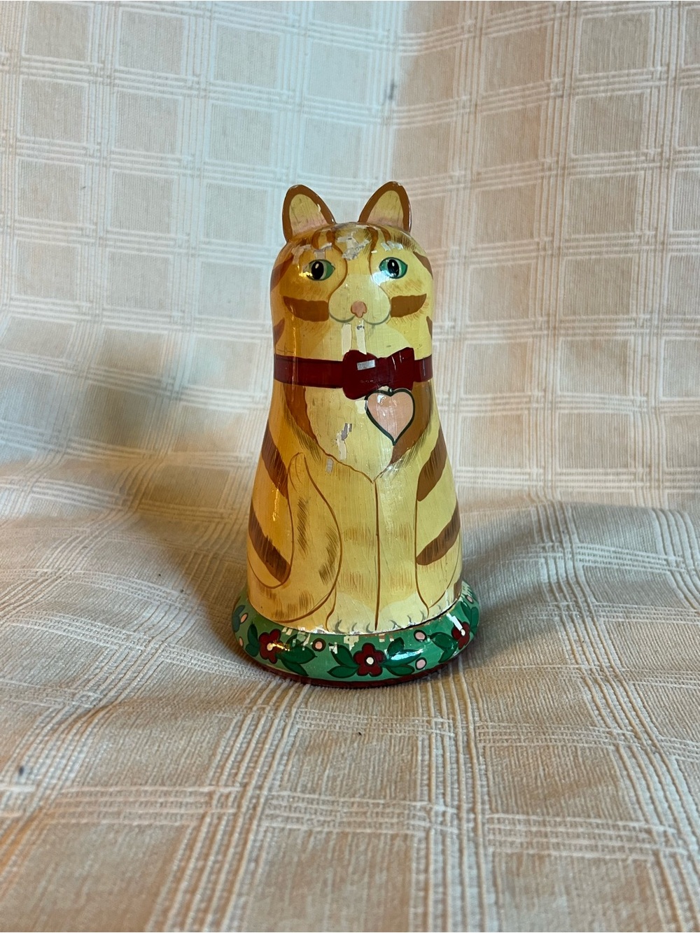 🐱 Vintage Hand-Painted Wooden Cat Family Nesting Dolls (Set of 5) 🐱 - Picture 2 of 7